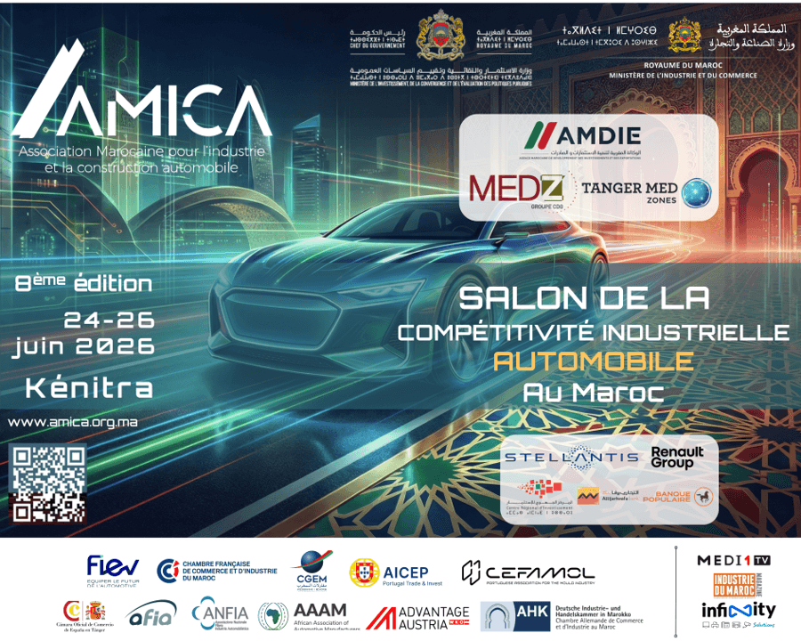 Salon de la Compétitivité Industrielle Automobile au Maroc — 8ème édition — 24-26 Juin 2026